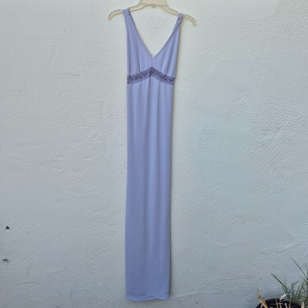Vintage 90s/Y2K Maxi Slip Dress Lace Inset